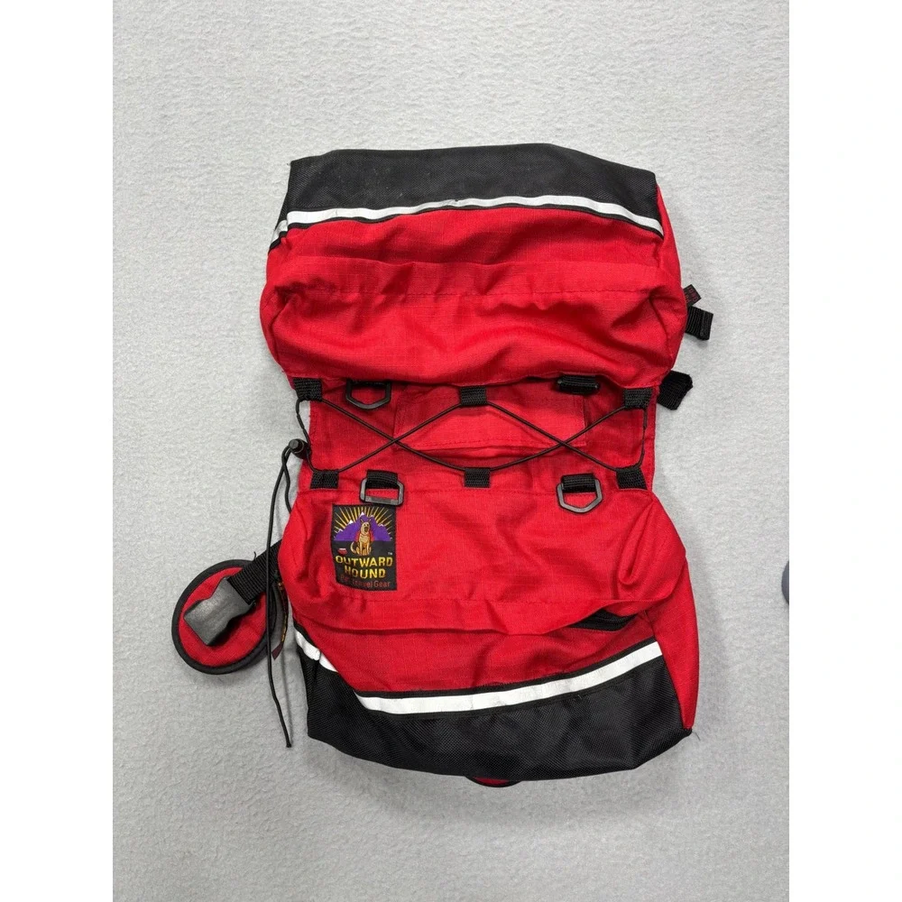 Outward‎ Hound Dog Backpack Red Hiking Pet Travel Gear Reflective Adjustable Bag